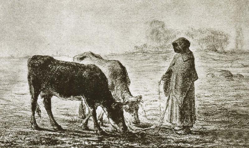 Jean Francois Millet Shepherdess